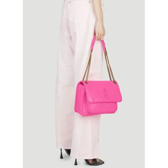 SAINT LAURENT Niki Shoulder Bag in Pink - Picture 3 of 7